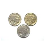 1936x2 1937 Nickel BU 3 Pc Buffalo Lot