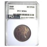 1840 Rupee PCI MS64 India