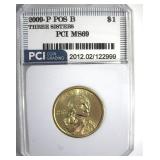 2009-P Pos B Sacagawea $ MS69 LISTS $600 IN 68
