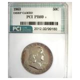 1963 Franklin PR69+ DCAM LISTS $5000 IN 69DC