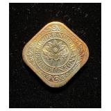 1943 Square Nickel GEM Netherlands