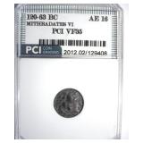 120-63 BC Mithradates VI PCI VF35 Ancient Greek