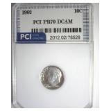 1962 Dime PR70 DCAM LISTS $350 IN 69 DCAM