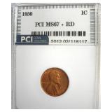 1950 Cent MS67+ RD LISTS $8000
