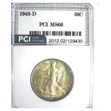 1943-D Walking Liberty MS66 LISTS $240