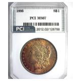 1886 Morgan MS67 LISTS $1500
