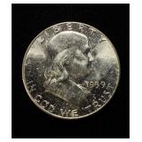 1959 Franklin Half Gem BU