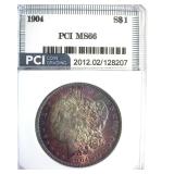 1904 Morgan MS66 LISTS $5750