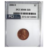 1926-S Cent MS66 RB LISTS $14000 IN 65