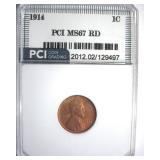 1914 Cent MS67 RD LISTS $32500