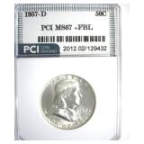 1957-D Franklin MS67+ FBL LISTS $45000