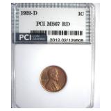 1922-D Cent MS67 RD LISTS $35000 IN 66+