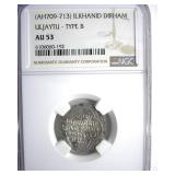 (AH709-713) T-B Uljaytu NGC AU53 Ancient Islamic