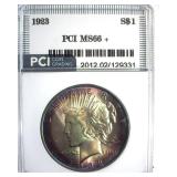 1923 Peace MS66+ LISTS $900
