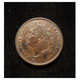 1826 Farthing UNC British Nice Choc Brown