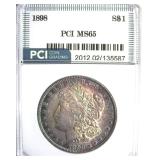 1898 Morgan PCI MS65 Nice Color