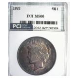 1922 Peace MS66 LISTS $600