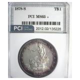 1878-S Trade Dollar MS65+ LISTS $10500
