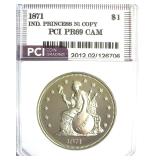 1871 Dollar PCI PR69CAM Indian Princess Ni Copy