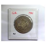 1941 2 Shillings AU Great Britain