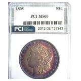 1898 Morgan PCI MS65 Fabulous Color