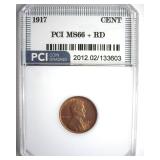1917 Cent MS66+ RD LISTS $1500
