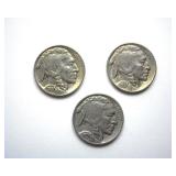 1936 1937x2 Nickel BU 3 Pc Buffalo Lot