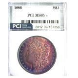 1886 Morgan PCI MS65+ Amazing Color