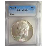 1972-S Ike ICG MS68+ LISTS $875