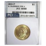 2012-P Pos A $1 B.Harrison PCI MS69