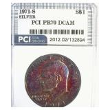 1971-S Silver Ike PR70 DCAM LISTS $475