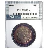 1890 Morgan MS65+ LISTS $2200