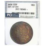 1878 7TF Rev 79 Morgan MS65+ LISTS $2750