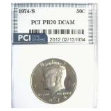 1974-S Kennedy PR70 DCAM LISTS $300