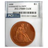 1836 Dollar PCI PR69 CAM Gobrecht Cu Copy
