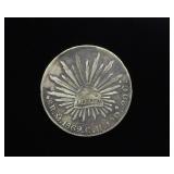 1869-MoCH 8 Reales Mexico