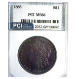 1886 Morgan MS66 LISTS $475