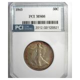1945 Walking Liberty MS66 LISTS $240
