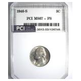 1946-S Nickel MS67+ FS LISTS $3250 IN 67 FS