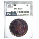 1878 7/8TF Strong Morgan MS66 LISTS $10500