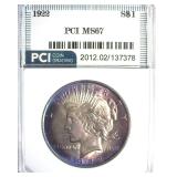 1922 Peace MS67 LISTS $8000