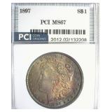 1897 Morgan MS67 LISTS $5750