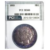 1925 Peace MS66 LISTS $550