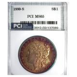 1880-S Morgan PCI MS65 Terrific Color