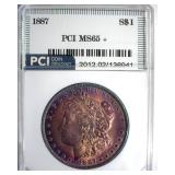 1887 Morgan PCI MS65+ Beautiful Color