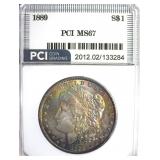 1889 Morgan MS67 LISTS $15000
