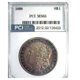1898 Morgan PCI MS65 Gorgeous Color