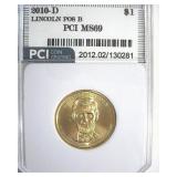 2010-D Pos B $1 Lincoln PCI MS69