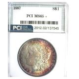 1887 Morgan PCI MS65+ Nice Color
