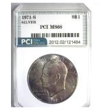 1971-S Silver Ike MS68 LISTS $6500